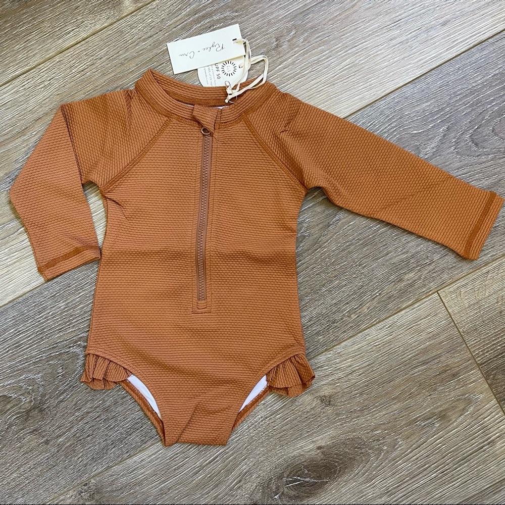NWT Rylee + Cru rashguard one-piece 6-12m